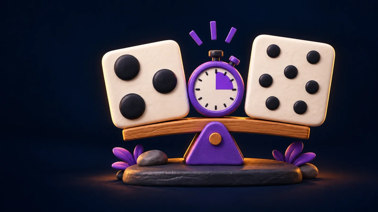 Illustrated cover for Tally. Which side has more dots? Tap it. Sizes lie, and the clock's tight.