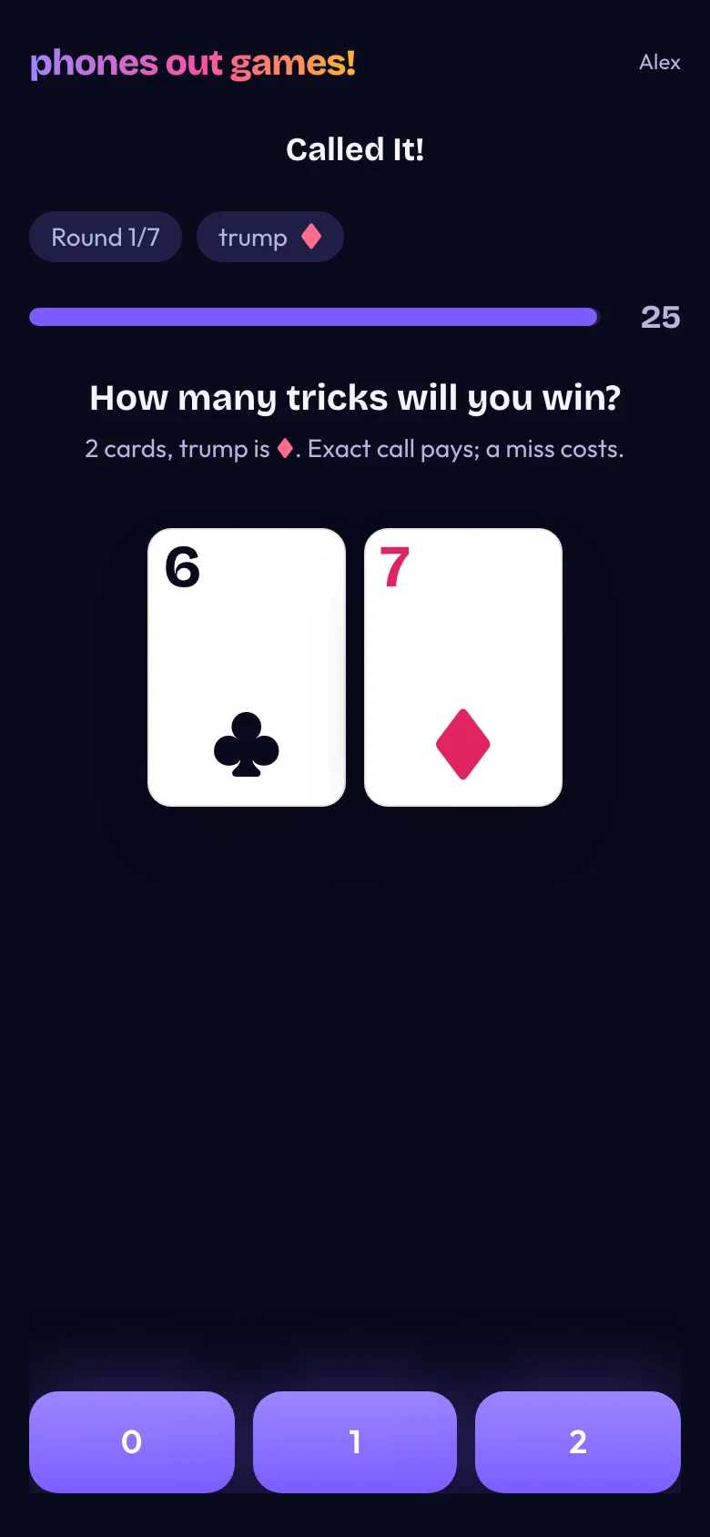 Called It! phone screen: Call your tricks