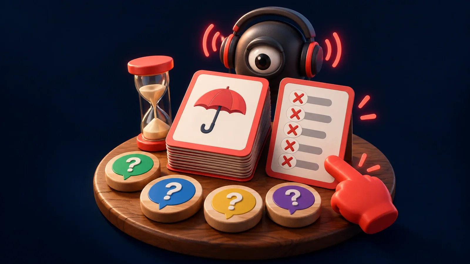 Illustrated cover for Don't Say It. Describe the word. The five most useful words are banned, and someone is listening.