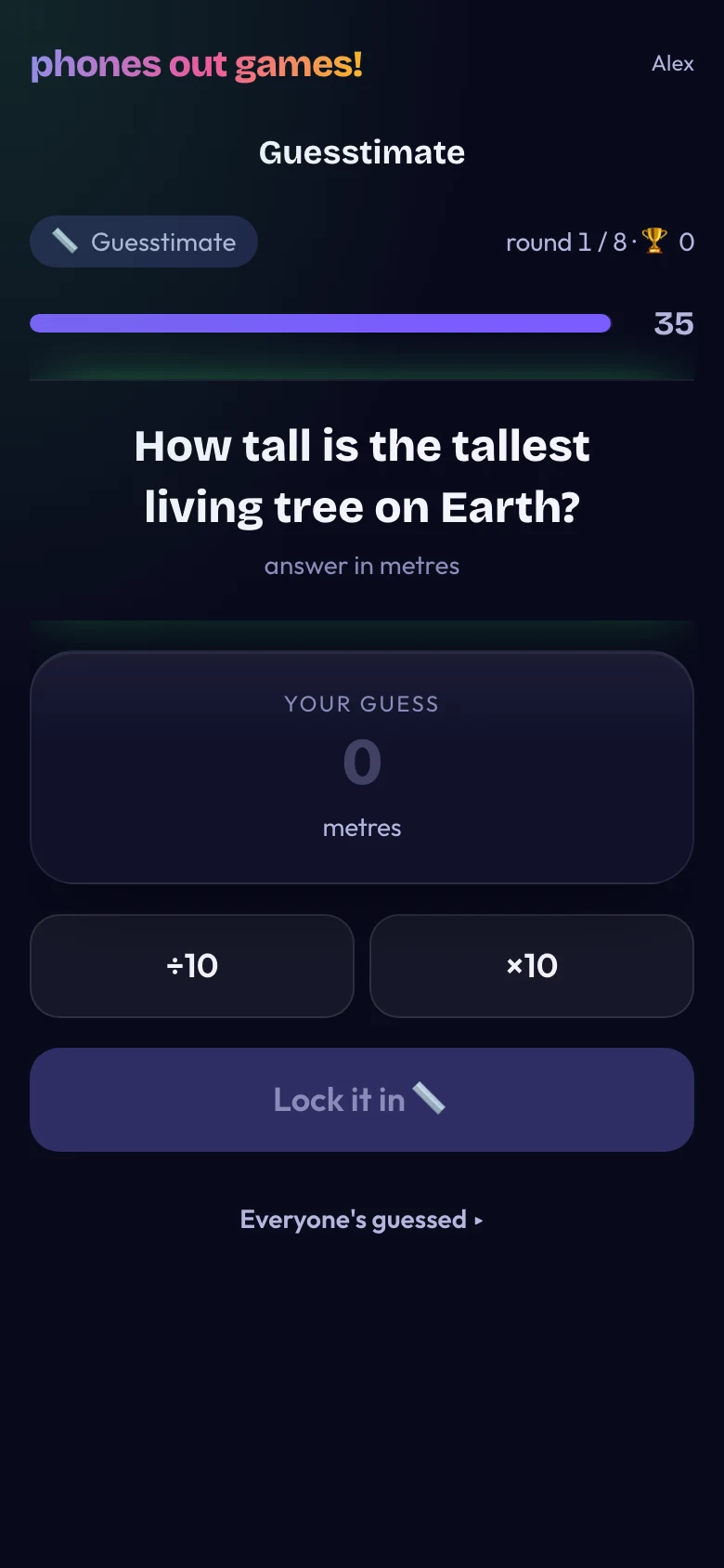 Guesstimate phone screen: Make your guess