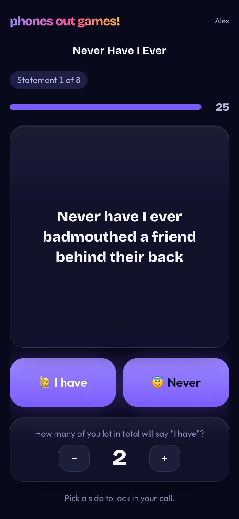 Never Have I Ever phone screen: Own up