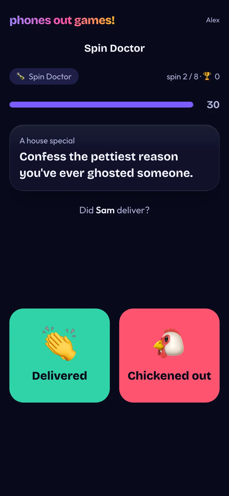 Spin Doctor phone screen: Cast your vote