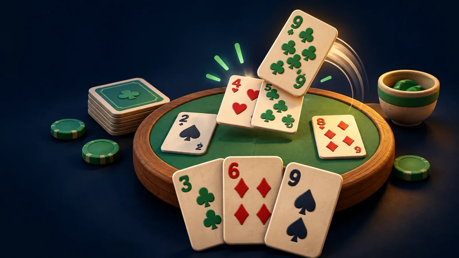 Illustrated cover for Sweep. Match it, sum it, take it. Clear the table and the point is yours.